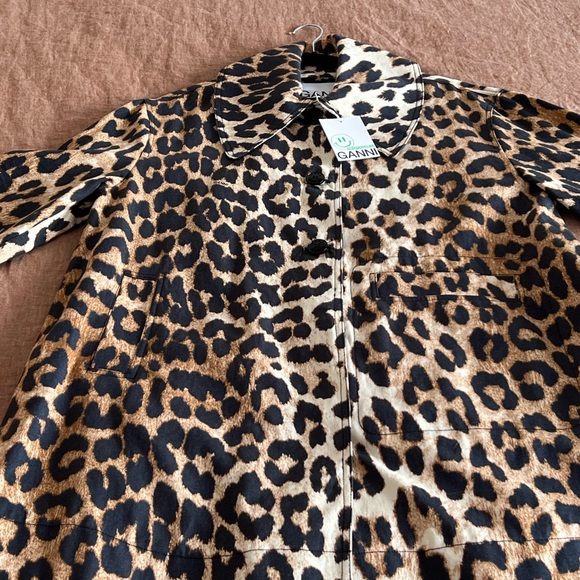Ganni Leopard Print Coat - Picture 10 of 13